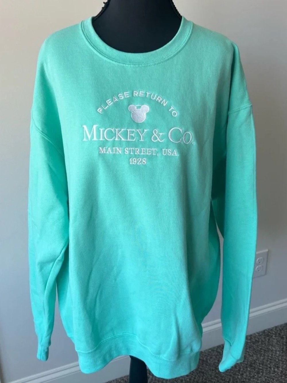Disney Mickey and Co Mint Green Sweatshirt
